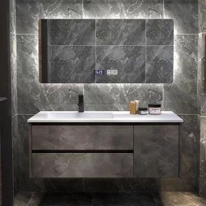 Wall Mount Custom Modern Bathroom Vanity Units Bathroom Vanity Sink Combo Set