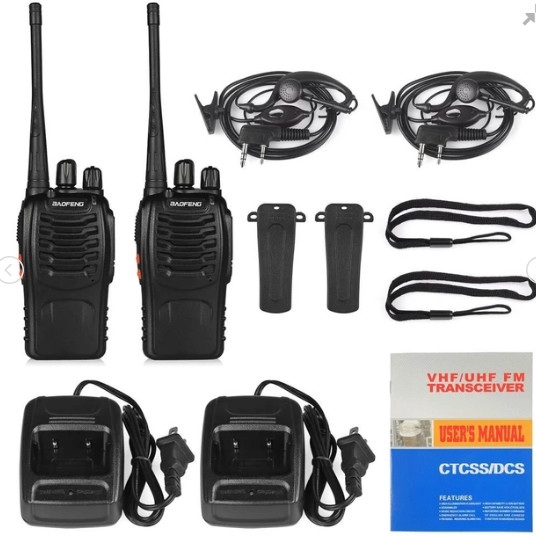 Long Range UHF Walkie Talkie Baofeng BF-888S Portable Handheld Ham Radio with CE