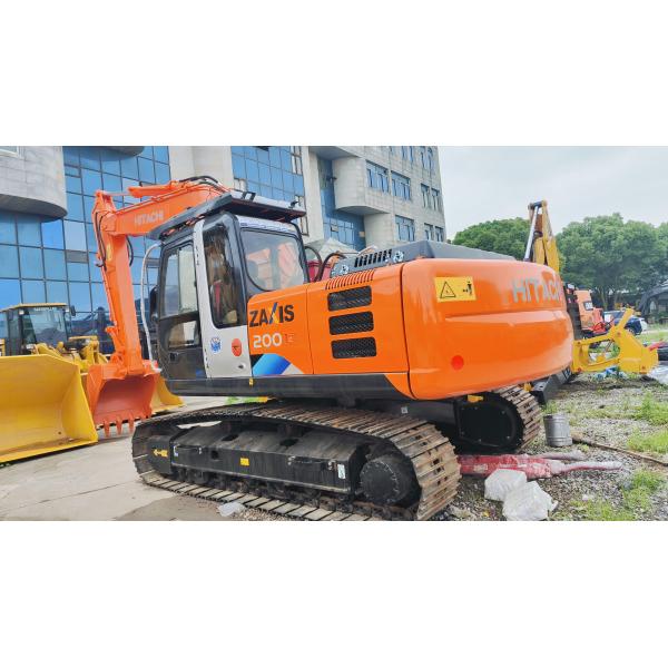 Orange Good condition 19400KG Second-hand Hitachi Excavator Zx200 with 109.6kw power