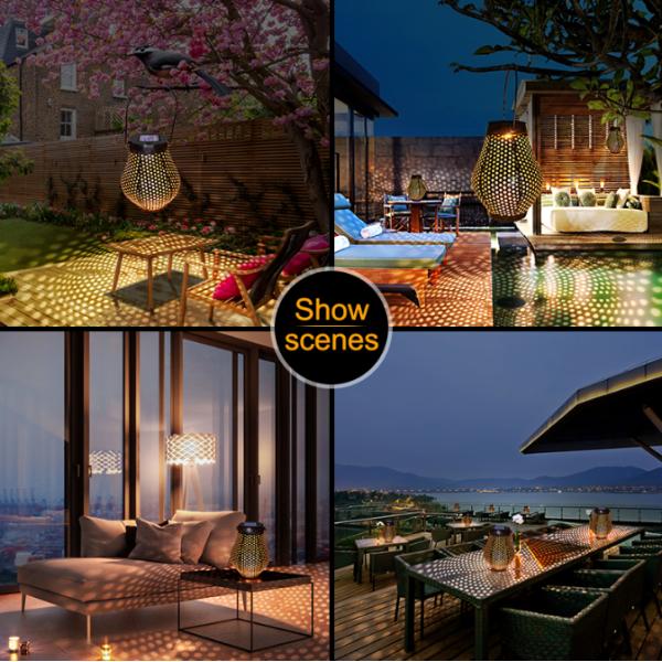 2V 60mA LED Solar Hanging Lights
