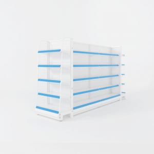 Wholesale Double Columns Medical Store Display Rack White 1200mm 1500mm 1800mm Length from china suppliers