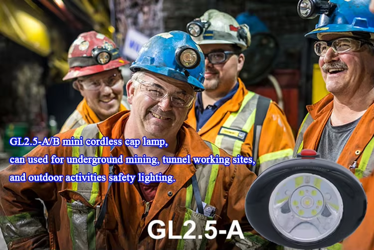 Wireless Portable Cordless Rechargeable Headlight Explosion Waterproof Mining Lamp for Underground