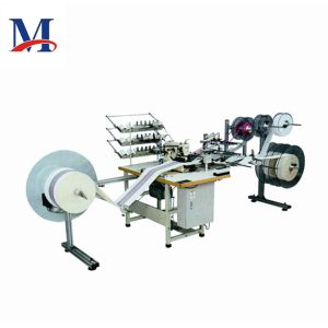 Side Pattern 3.2 * 1.6m Mattress Sewing Machine For Two Trademark Braided Belts