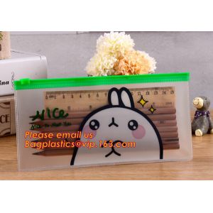Wholesale a5 clear plastic zipper pencil bag with creative logo, Promotion Custom Clear PVC Vinyl Plastic Zipper Pencil Bag from china suppliers