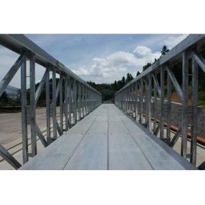 Construction Bailey Bridge Parts With Durable Bolted Connection