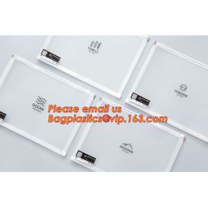 hot selling cheap A4, A5, A6, B5 transparent plastic pe zip lock files bag /zip