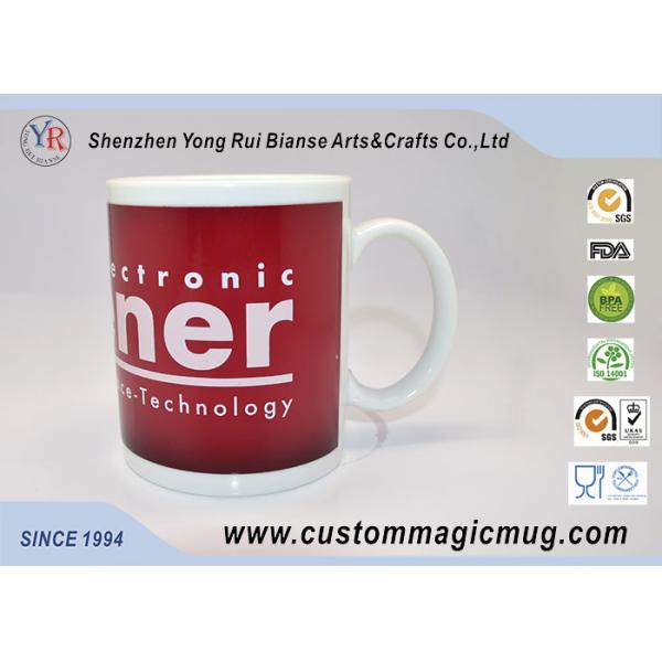 11oz Ceramic Heat Activated Coffee Mug That Changes Color With Heat