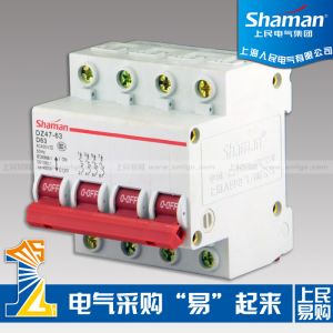 High quality good price DZ47-63D-4P-63A Mini circuit breaker,murray circuit
