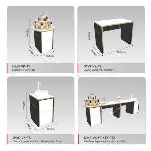 Customized Retail Store Display Rack for Samples and Skincare - Island Unit for