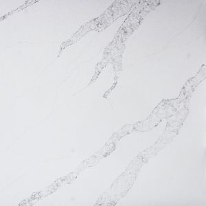 White Engineered Quartz Countertops 2cm Thickness Quartzite Slabs