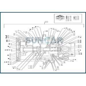 PV15V00026S117 Floating Oil Seals For Mini Excavator E30B E35B