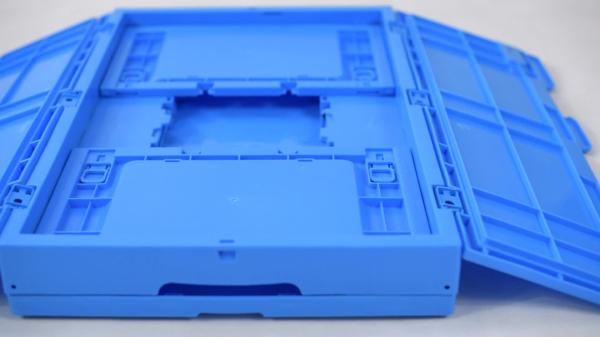 Quality plastic collapsible crate plastic stackable crates folding boxs with lids for sale