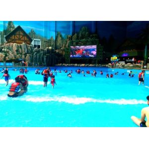 PLC Control Amusement Water Park Wave Pool For Surfing