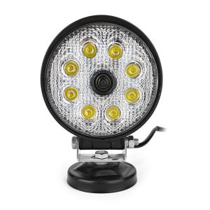 10V - 36V LED Work Light 27W Round Work Lights With HD Camera