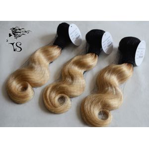 Wholesale Body Wave Blonde 613 Ombre Real Hair Extensions , Malaysian Curly Hair Extensions from china suppliers