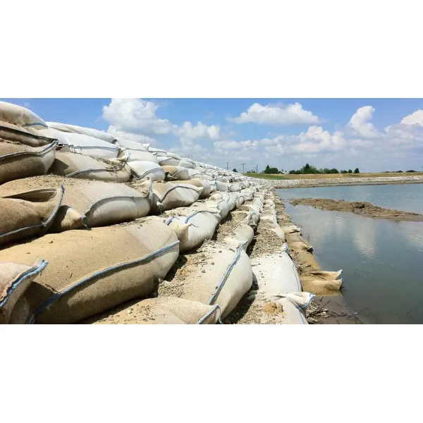 Geotextile Geobag River Bank Protection Flood Control Polyester Nonwoven Geotextile Geobag Sand Bag Large Geotextile Geobag for Beach Protection