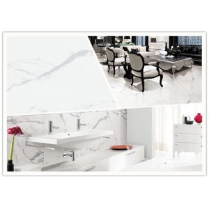 Modern Marble Effect Ceramic Floor Tiles Absorption Rate Less Than 0.05% 24x48