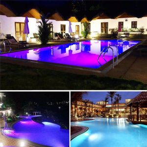Swimming Pool Underwater LED Lights 25W With Remote Control Function