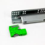 Hidden Full Extension Adjustable Drawer Slides 600mm With Knobs