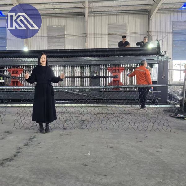 Heavy Zinc Aluminum Coating Gabion Baskets 4mx1mx1m Rock Filled For Highway