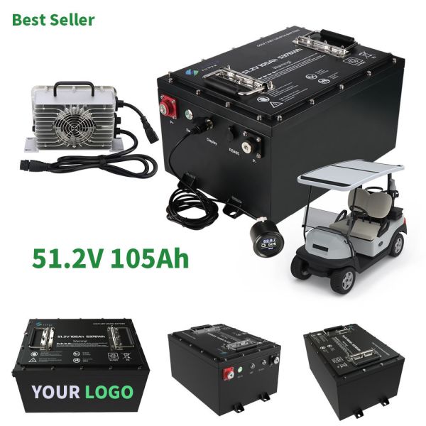 CLF 48V 51.2V 100AH/200AH Lithium Electric Golf Cart Battery 72AH/160AH 48 Volt Lifepo4 Golf Car Battery Pack