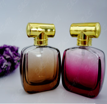 Wholesale Fancy clear Bottle With Plastic Cap Glass Refill Empty Perfume