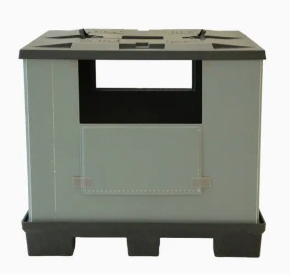 Quality Stackable Folding Pallet Container Logistics Collapsible HDPE Plastic Pallet Box for sale