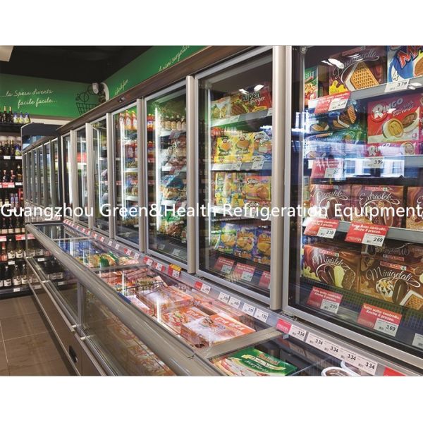 Multideck Upright Combination Freezer With Sliding / Solid Door
