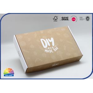 Fold Corrugated Mailer Box Biodegradable Shipping Children Puzzle Music Box