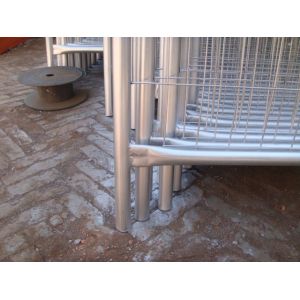 Galvanized Temporary Fence Panels 2.1m*3.5m with brace OD32mm*1.5mm Mesh 60mm