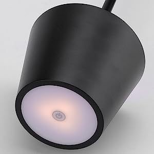 Rechargeable 3 In 1 Battery Operated Table Lamp IP44 Warm White Iron metal+ABS