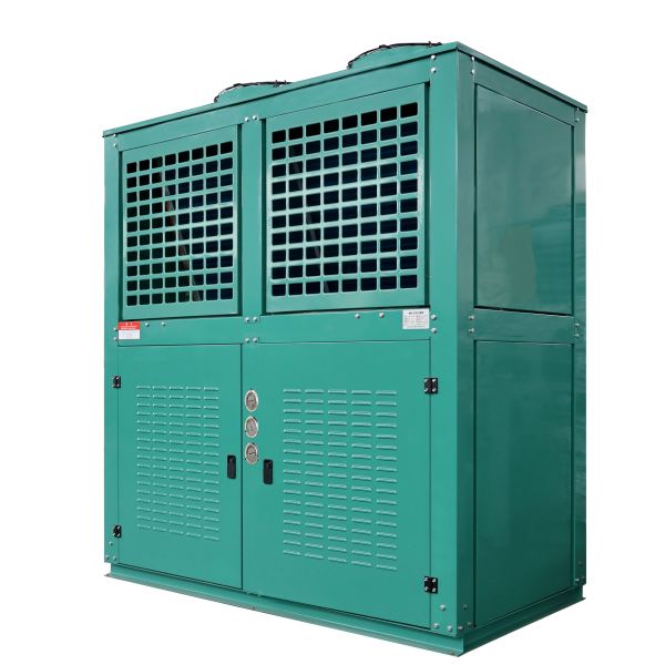 Ultra-Durable Automatic V-Type Semi-Hermetic Condensing Unit with Motor for Convenience Store Freezers Ready-to-Eat Food Cooling