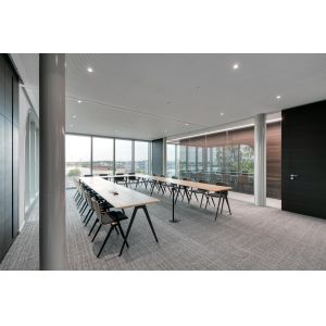 Single Glazed Glass Partition Wall with Aluminum Frame 33dB Soundproof