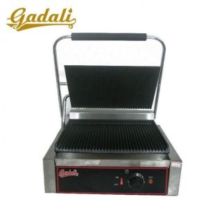 China 2.2kw Commercial Bakery Oven , Grooved Panini Grill Single plate on sale