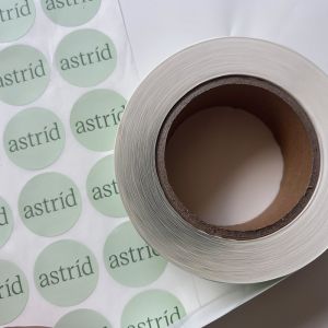 Custom Text Image Adhesive Printing Round Label Stickers Waterproof Vinyl