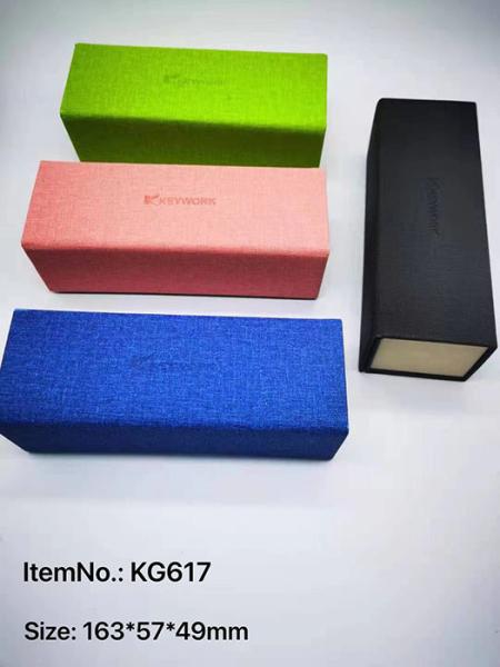 Quality Eco Friendly Cuboid Canvas Foldable Eyeglass Case Resit Compression for sale