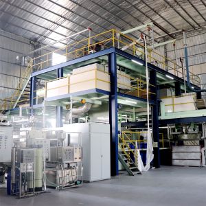 ABB 1500T Annual Non Woven Fabric Production Line With Siemens AC Motor