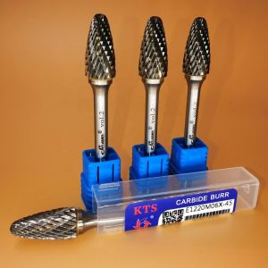 Highly Efficient Flame Carbide Burr Rotary File Drill Bits Customized LOGO