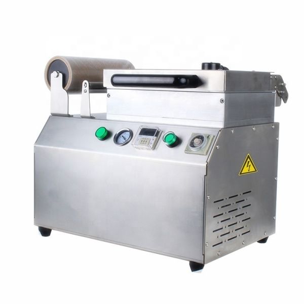 Fish And Meat Table Type Filling Vertical Vacuum Air Press Packing Machine for