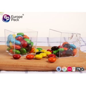 FDA Free Square Disposable Cups Clear Plastic Dessert Containers 60ml