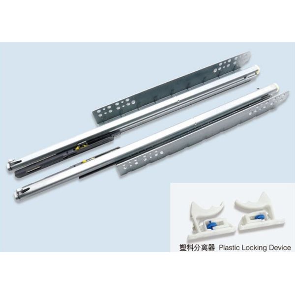 Concealed Drawer Slides 3- Fold Soft Closing Full Extension with Tool- free