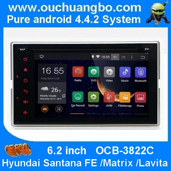 Ouchuangbo Car Radio DVD Bluetooth USB 3G Wifi for Hyundai Santana Fe /Matrix