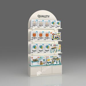 Maternity Store Design Display Rack Arc-shaped Toys High Cabinet for Baby Shop