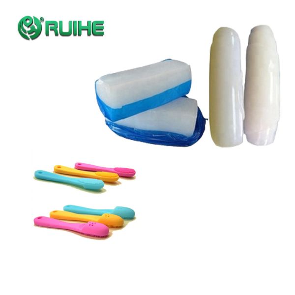 Quality LFGB Compression Process Translucent Food Grade HTV Silicone Brush for sale