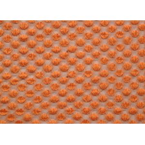 China Nylon Spandex Cotton Stretch Lace Fabric Orange For Curtains SGS CY-LW0667 on sale