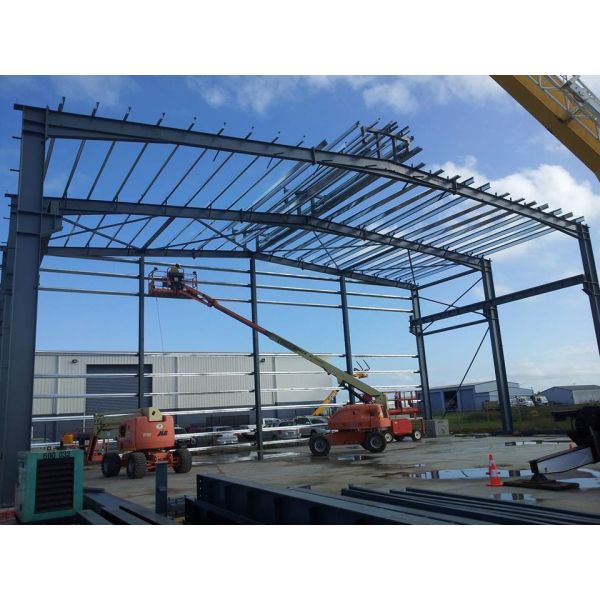Quality TEKLA Modeling Steel Frame Workshop With Colorful Cladding And Roofing Sheet for sale