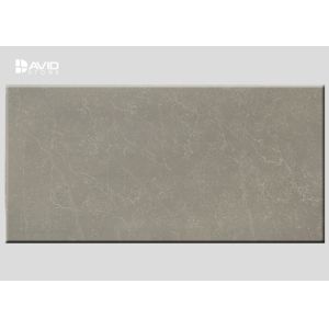Durability Gray Quartz Slab With White Veins For Making Kitchen Vanity Tops