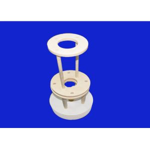 China Anti Corrosion Alumina Ceramic Parts Slip Free Ceramic Vertical Rack With Rounded Horizontal Arms on sale