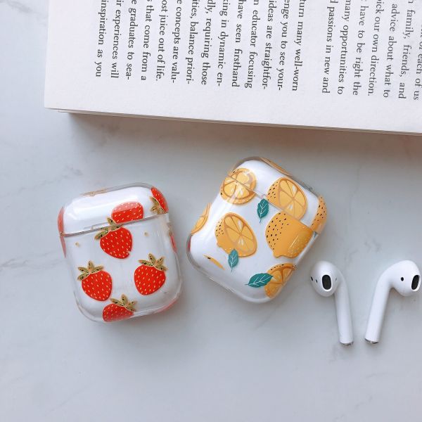 Silk Print Pattems Protective Silicone Cover Compatible with Apple AirPods 2 and 1