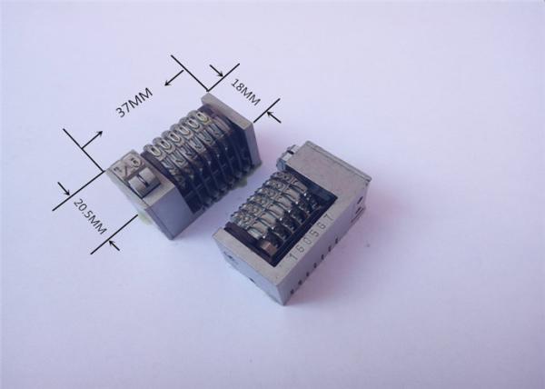 Quality 6 Digit Roman Backward Letterpress Numbering Machine 4X8 With Convex Standard for sale